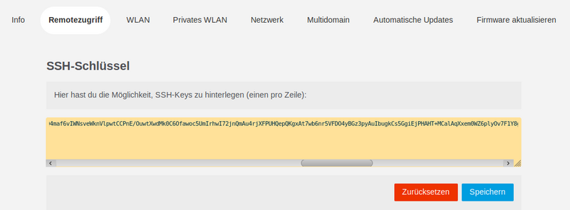 Bild: LuCi-WEB-GUI - Anzeige Knotendaten