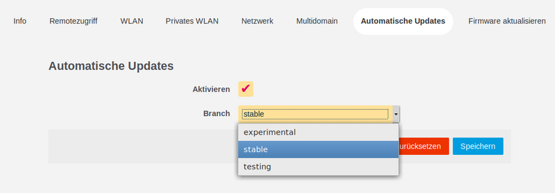 Bild: LuCi-WEB-GUI - Anzeige Knotendaten