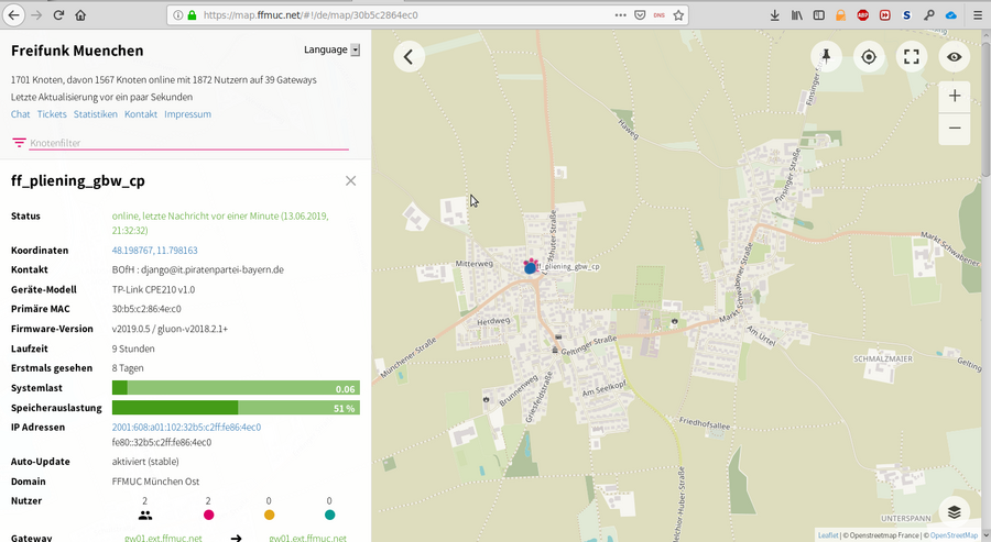 Bild: Freifunk Knotenkarte
